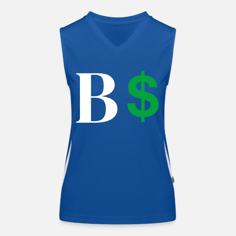 Buchstabe b Dollar Funktionelles Kontrast-Tank Top für Frauen
