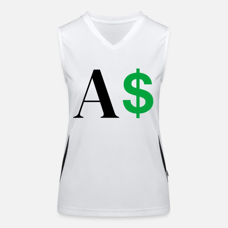 Dollar-Buchstabe Funktionelles Kontrast-Tank Top für Frauen