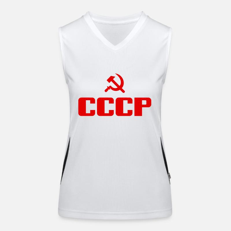 Soviet - Marteau et faucille Union soviétique - Communiste Débardeur respirant contrasté Femme