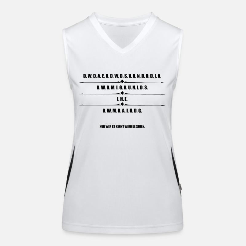 Der Code der Macht Teil 3 - Geheimcode 66 Funktionelles Kontrast-Tank Top für Frauen