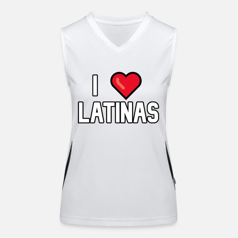 J’adore les latinas Débardeur respirant contrasté Femme