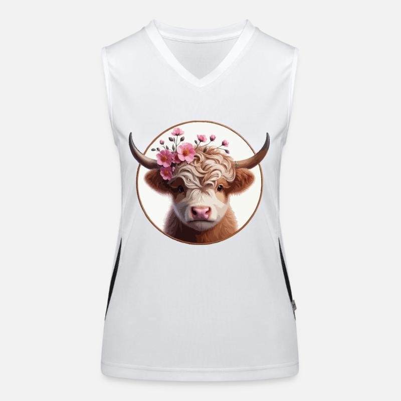 Highlander calf 3 Women's Functional Contrast Tank Top