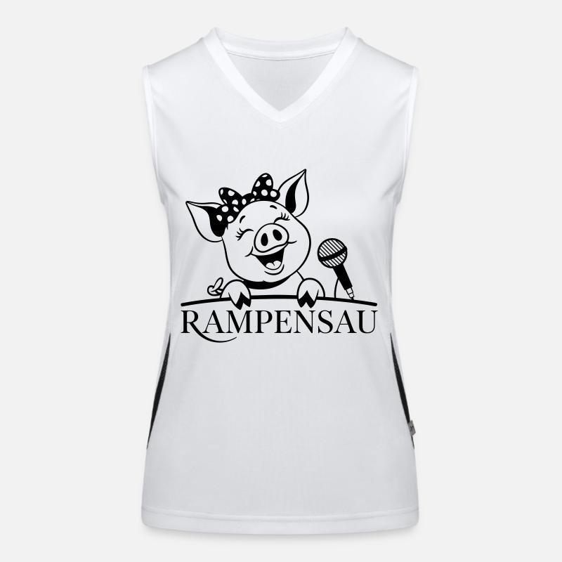 Rampe porc Débardeur respirant contrasté Femme