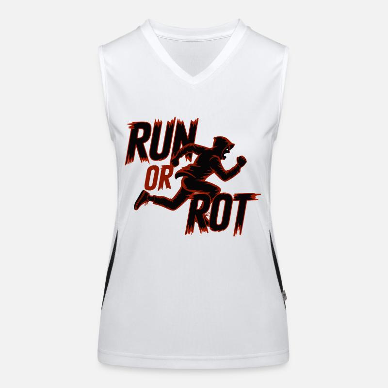 RUN OR ROT Women's Functional Contrast Tank Top