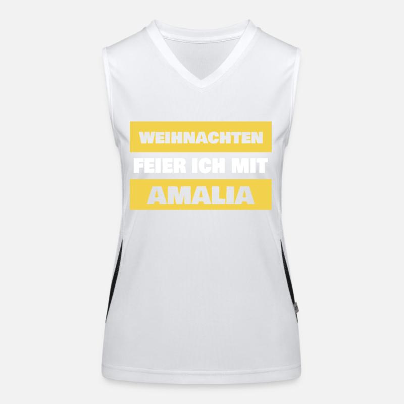 First name Amalia Women's Functional Contrast Tank Top