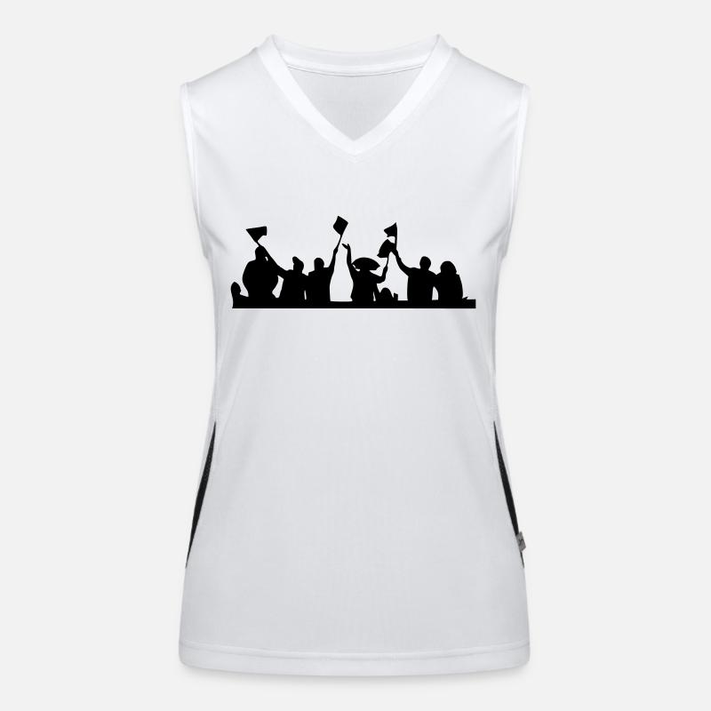 Fans - Stadion - Party Funktionelles Kontrast-Tank Top für Frauen