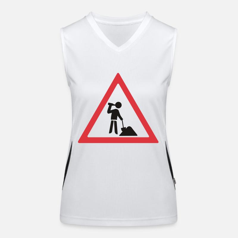 menatwork Funktionelles Kontrast-Tank Top für Frauen