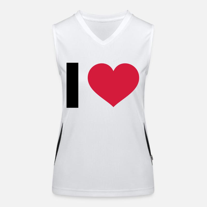 I LOVE Débardeur respirant contrasté Femme