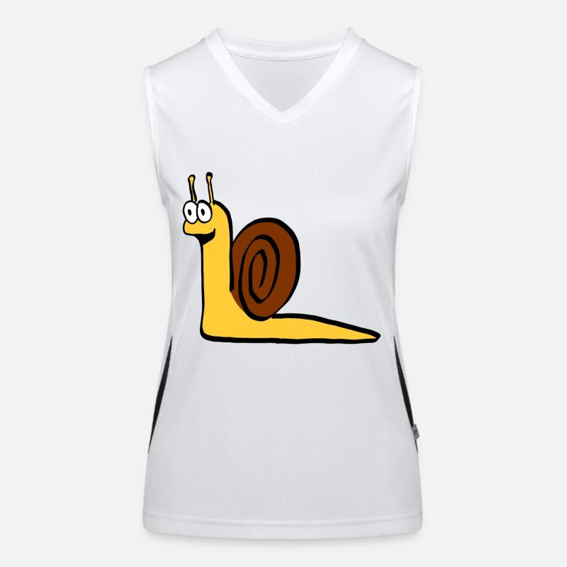Schnecki#happy Funktionelles Kontrast-Tank Top für Frauen