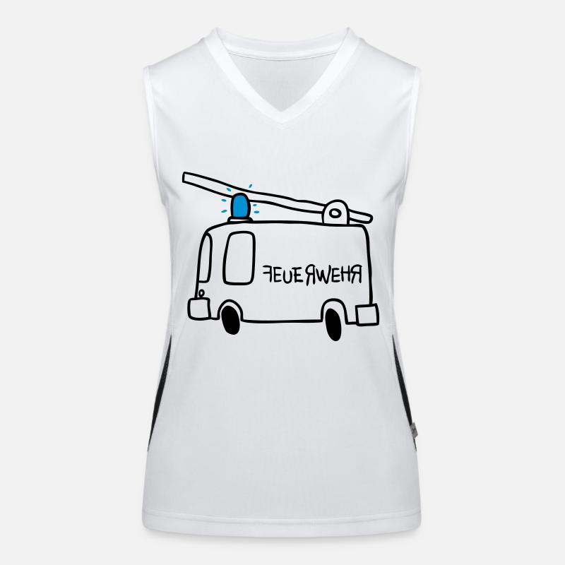 Feu Débardeur respirant contrasté Femme