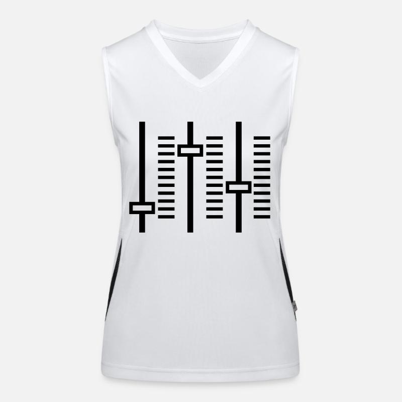 DJ controllers Funktionelles Kontrast-Tank Top für Frauen