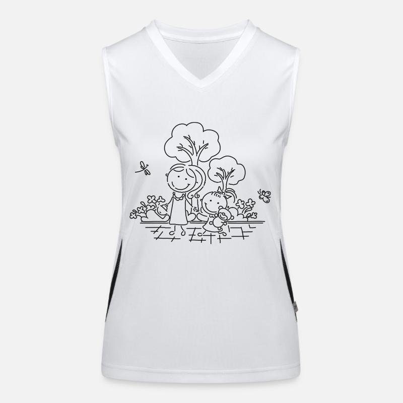 Kinder Funktionelles Kontrast-Tank Top für Frauen