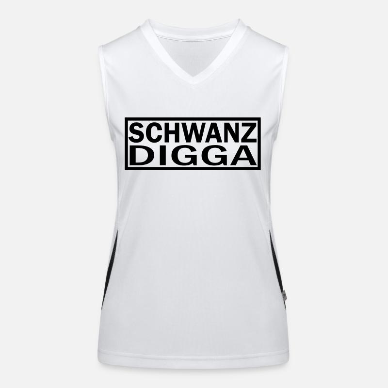 SCHWANZ DIGGA Funktionelles Kontrast-Tank Top für Frauen