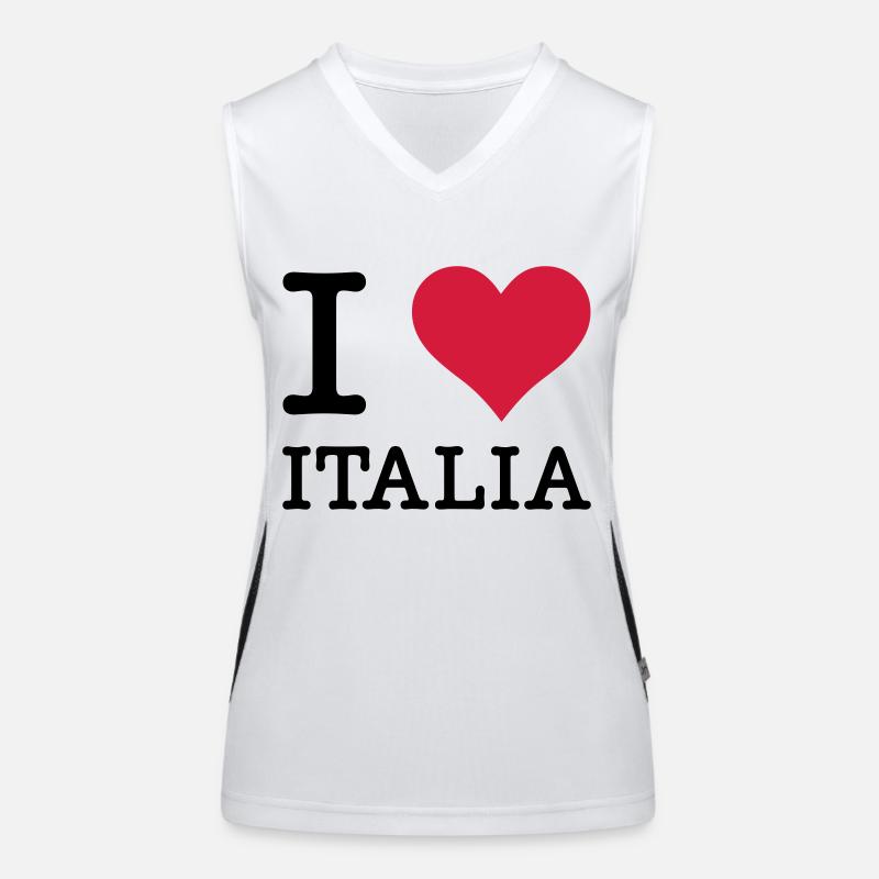 Je aime Italia Débardeur respirant contrasté Femme