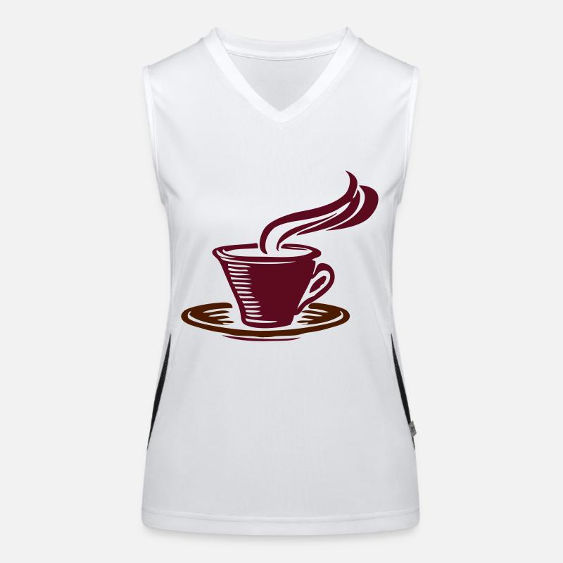 Coffee cup beautiful fragrance lover gift Women's Functional Contrast Tank Top