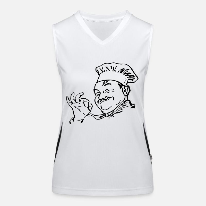 Chefkoch Funktionelles Kontrast-Tank Top für Frauen