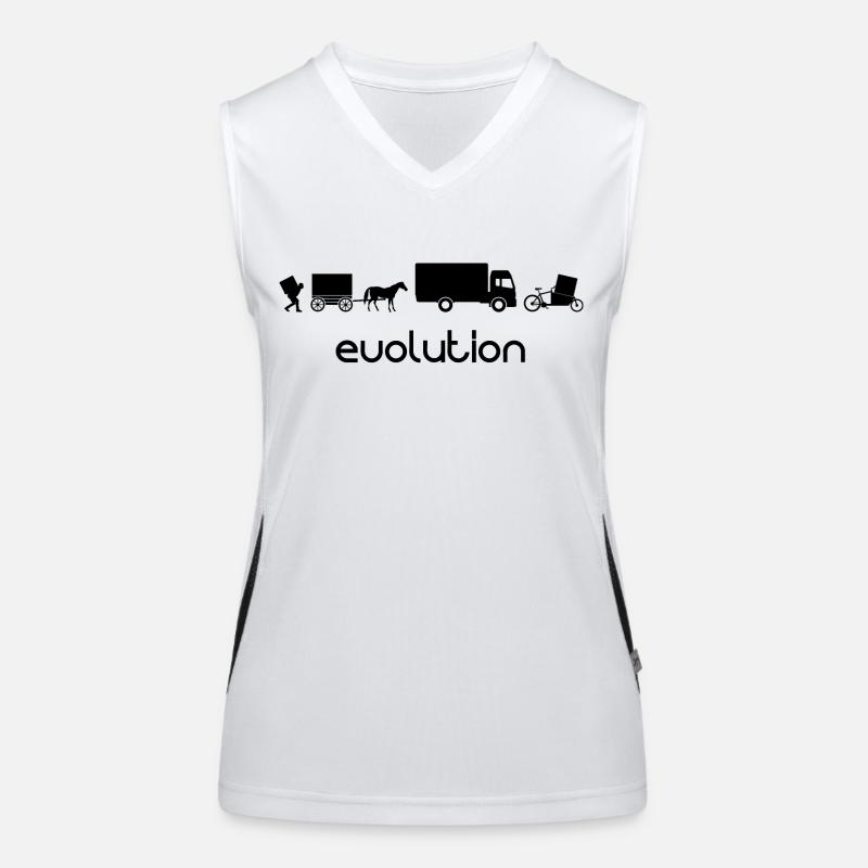 Cargo Wheel Transport Evolution Women's Functional Contrast Tank Top