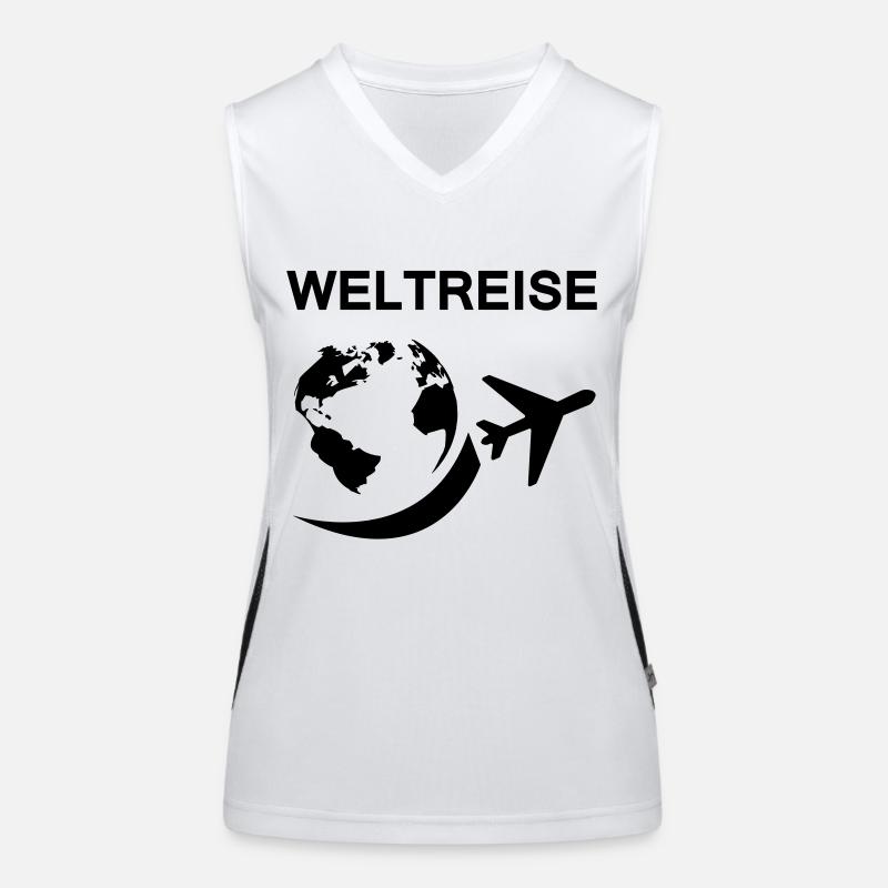 weltreise Funktionelles Kontrast-Tank Top für Frauen