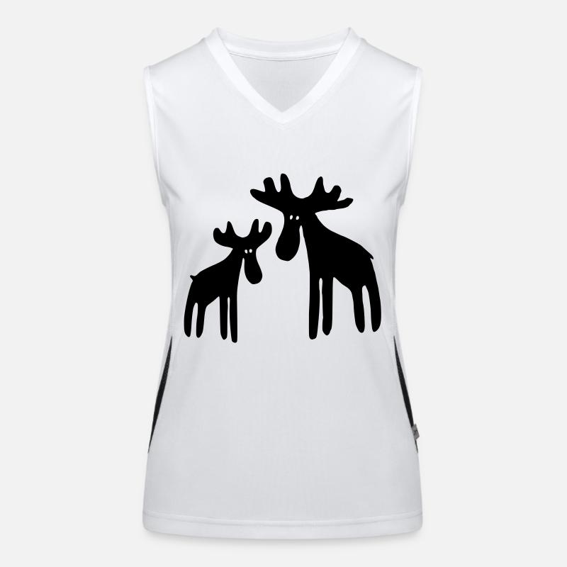 Rentier Funktionelles Kontrast-Tank Top für Frauen