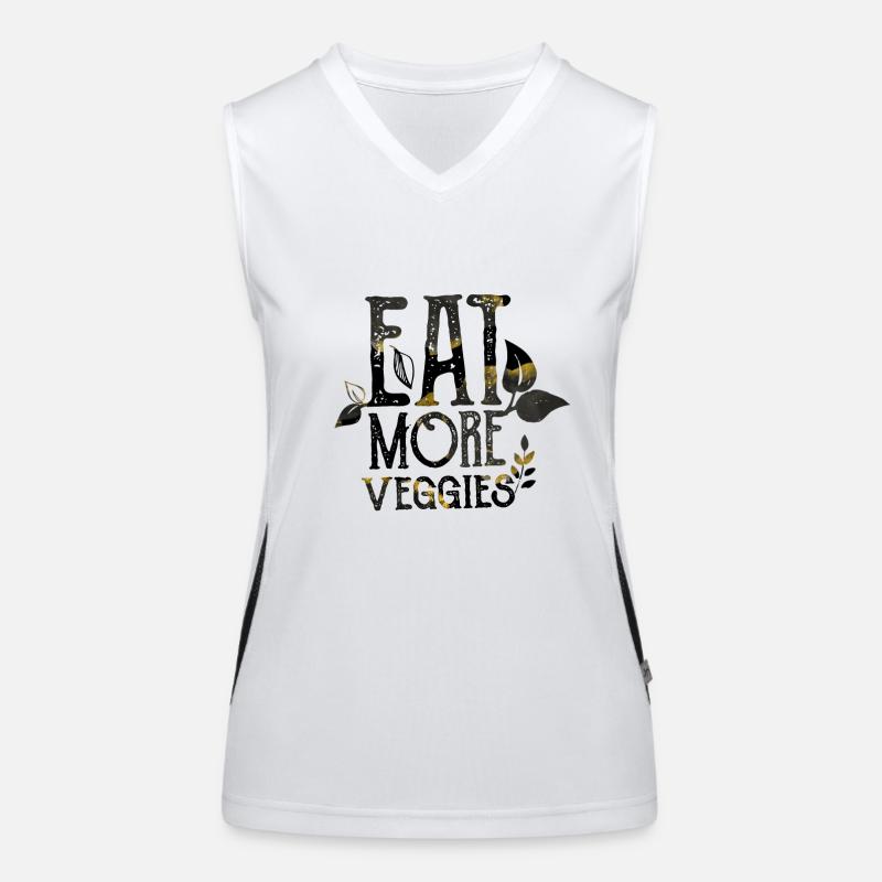 Veganer Vegetarier Tierschutz Geschenkidee Funktionelles Kontrast-Tank Top für Frauen