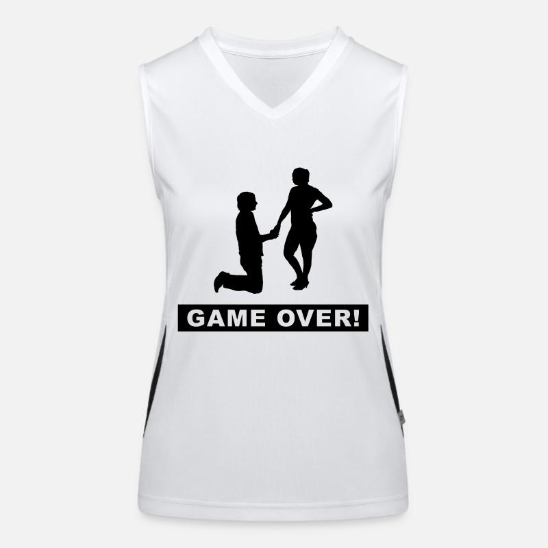 bachelor bachelorette Funktionelles Kontrast-Tank Top für Frauen