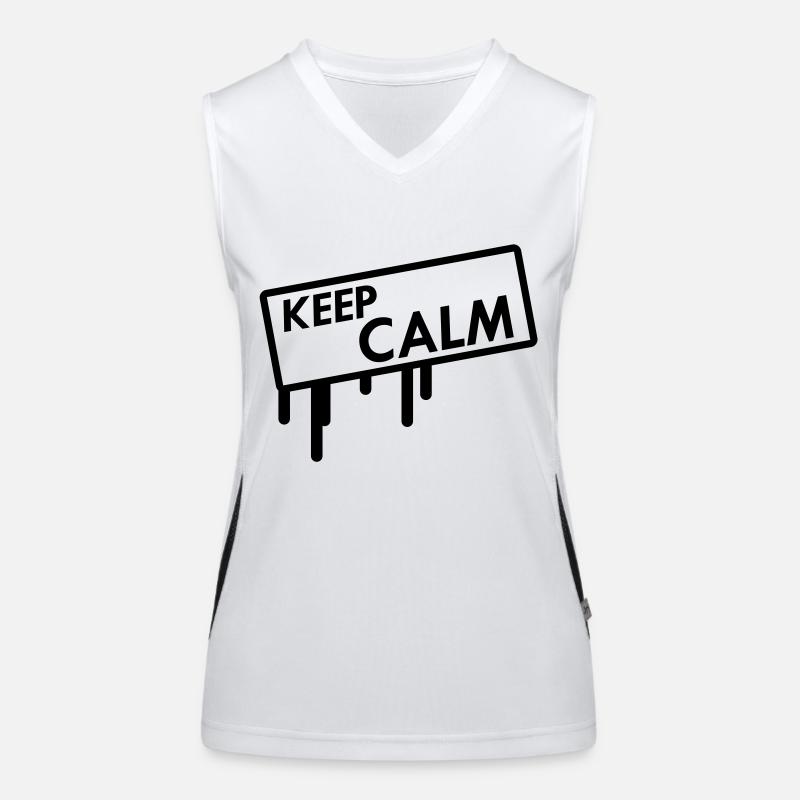 keep calm Women's Functional Contrast Tank Top