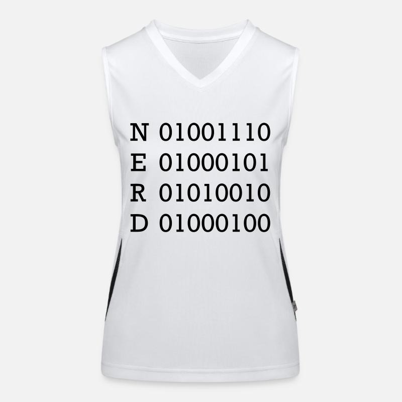 binary nerd Women's Functional Contrast Tank Top