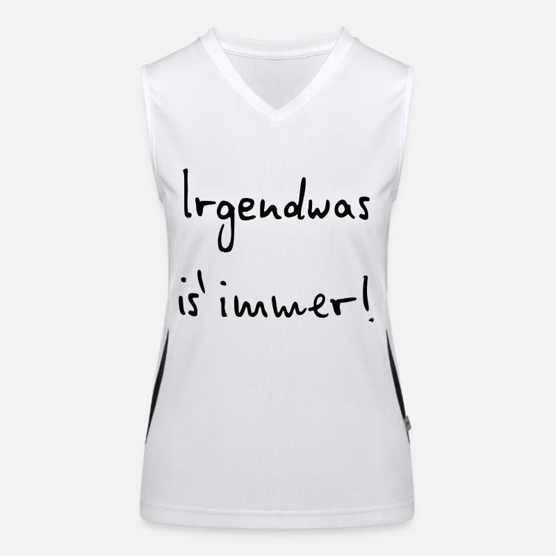 Something is always Women's Functional Contrast Tank Top