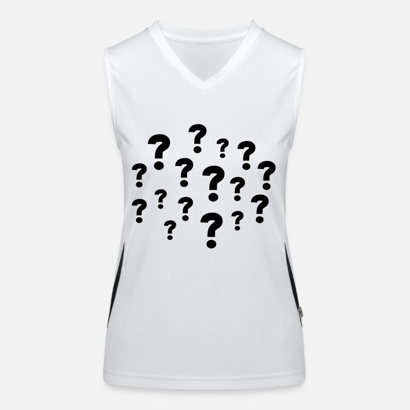 Question Marks Débardeur respirant contrasté Femme