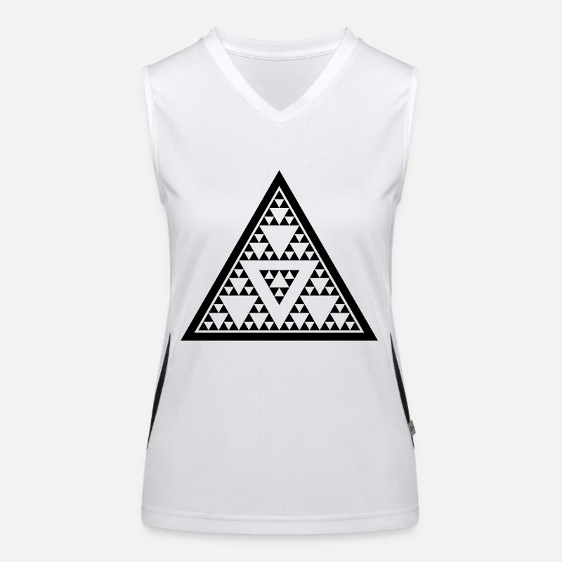 Triangle Débardeur respirant contrasté Femme