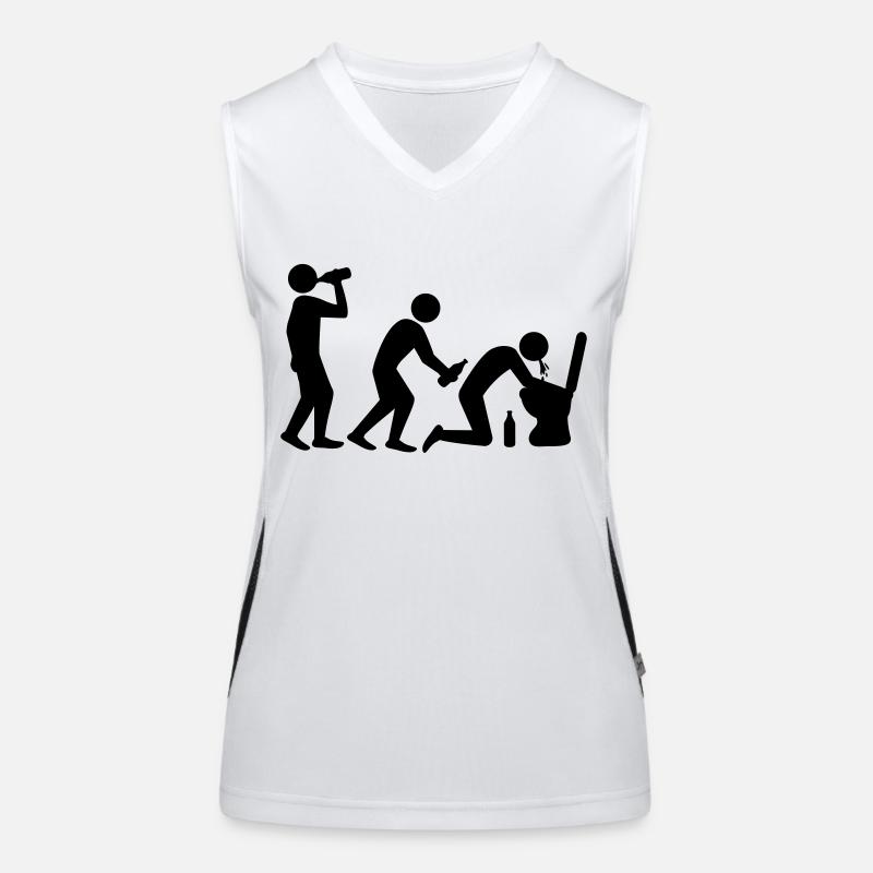 Drunken Evolution Women's Functional Contrast Tank Top