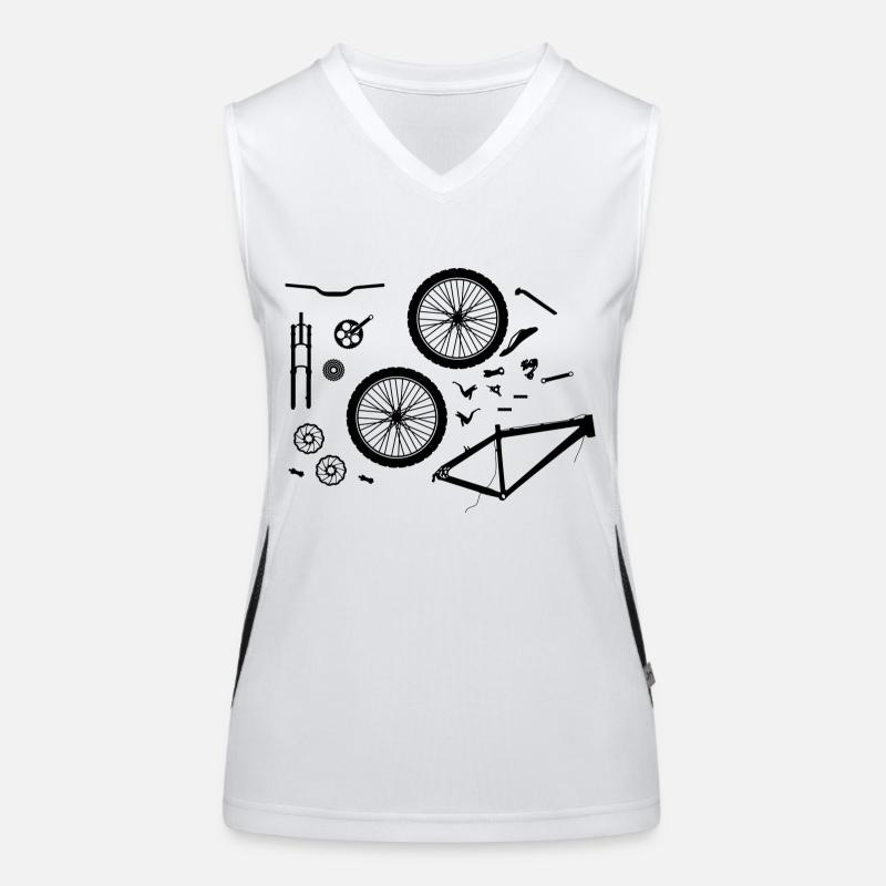 articles de bicyclettes Débardeur respirant contrasté Femme