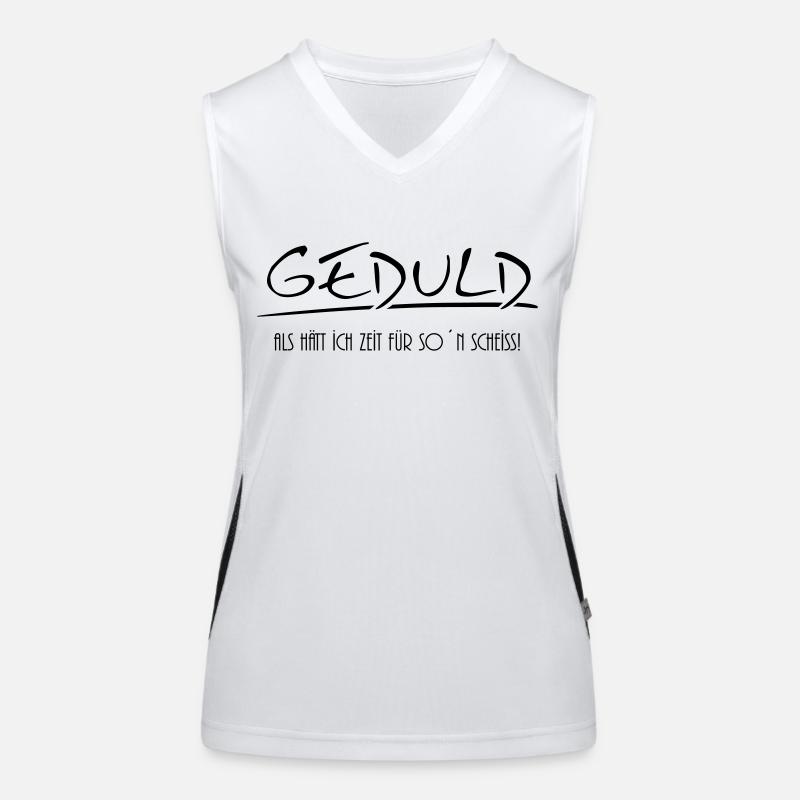 geduld Funktionelles Kontrast-Tank Top für Frauen