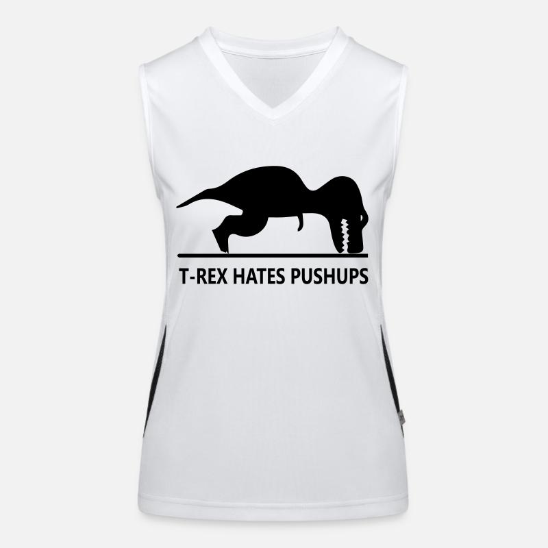 trex_hates_pushups Débardeur respirant contrasté Femme