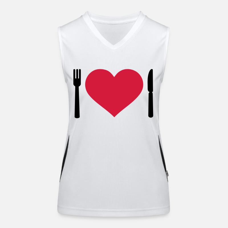 Besteck Funktionelles Kontrast-Tank Top für Frauen