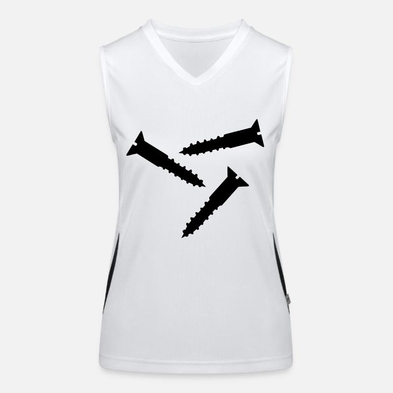 Schraube Funktionelles Kontrast-Tank Top für Frauen