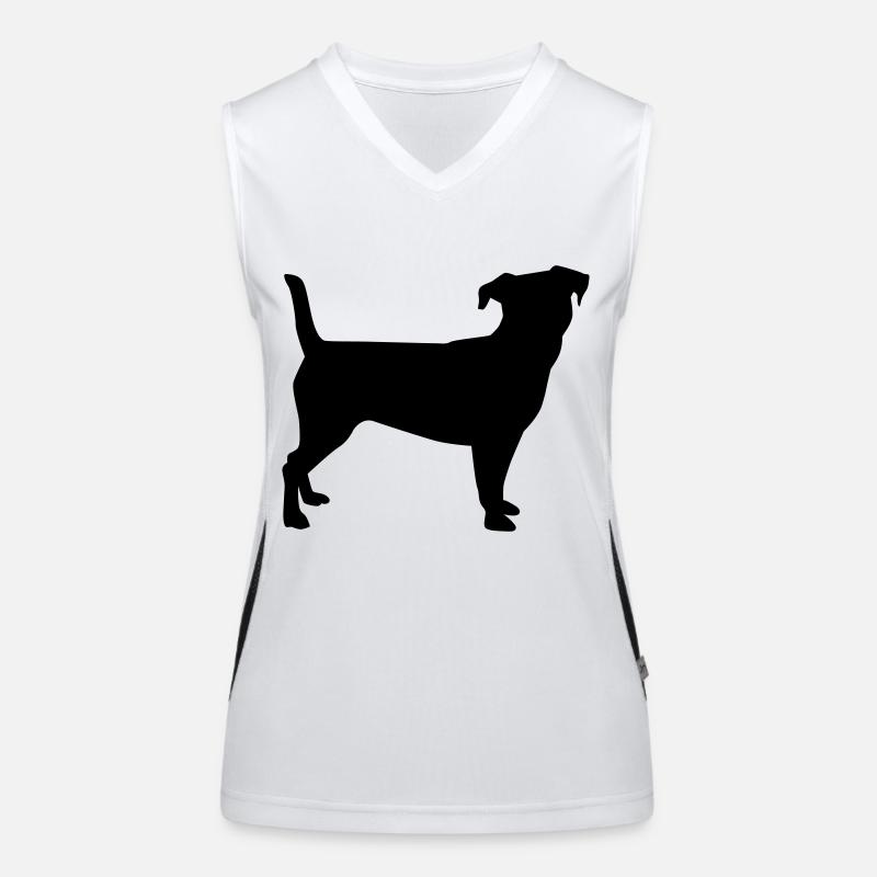 Jack Russell Funktionelles Kontrast-Tank Top für Frauen