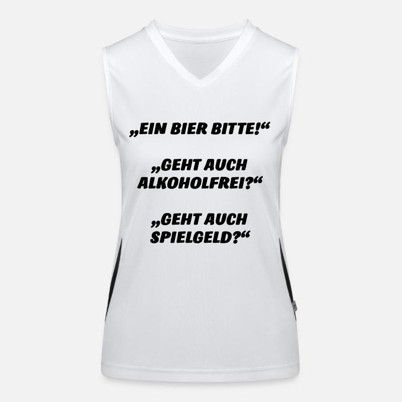 Ein Bier bitte Funktionelles Kontrast-Tank Top für Frauen