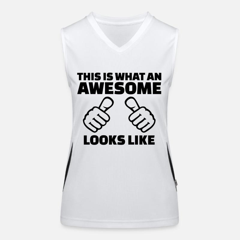 This is what an awesome looks like Débardeur respirant contrasté Femme
