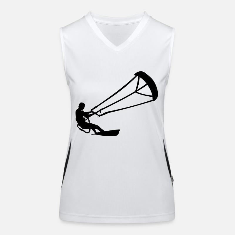 Kitesurf Débardeur respirant contrasté Femme