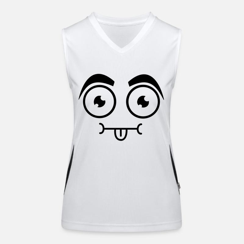 Derp Gesicht Funktionelles Kontrast-Tank Top für Frauen