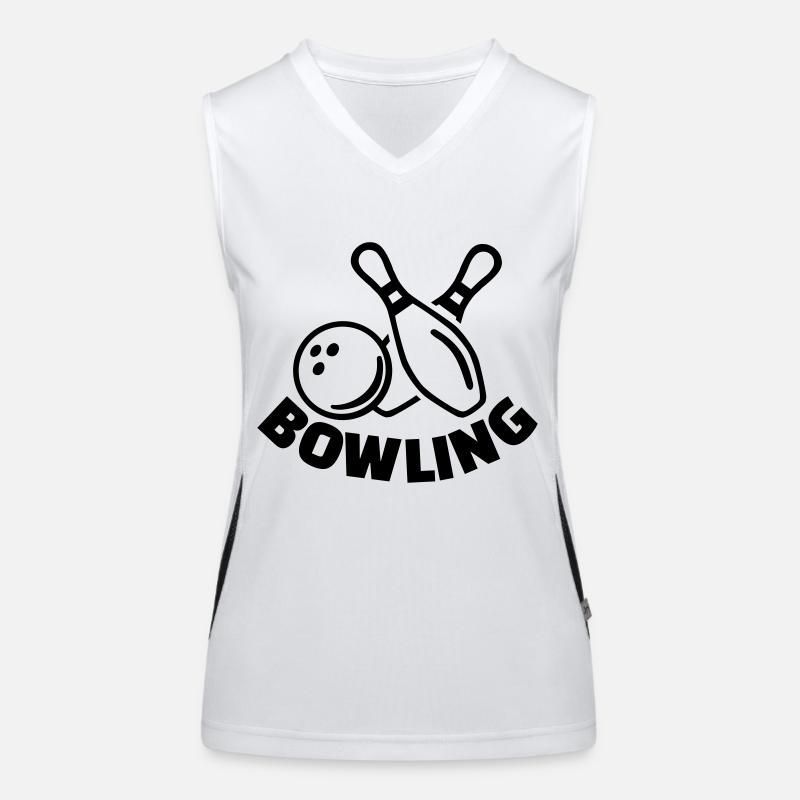 Bowling Funktionelles Kontrast-Tank Top für Frauen