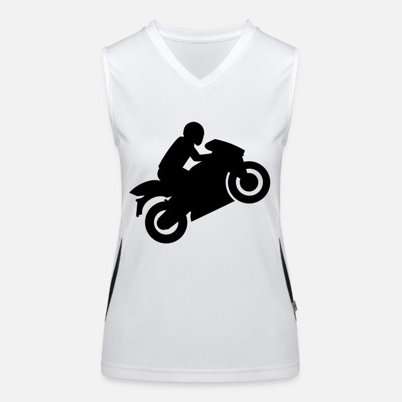 Motorcycle Women's Functional Contrast Tank Top