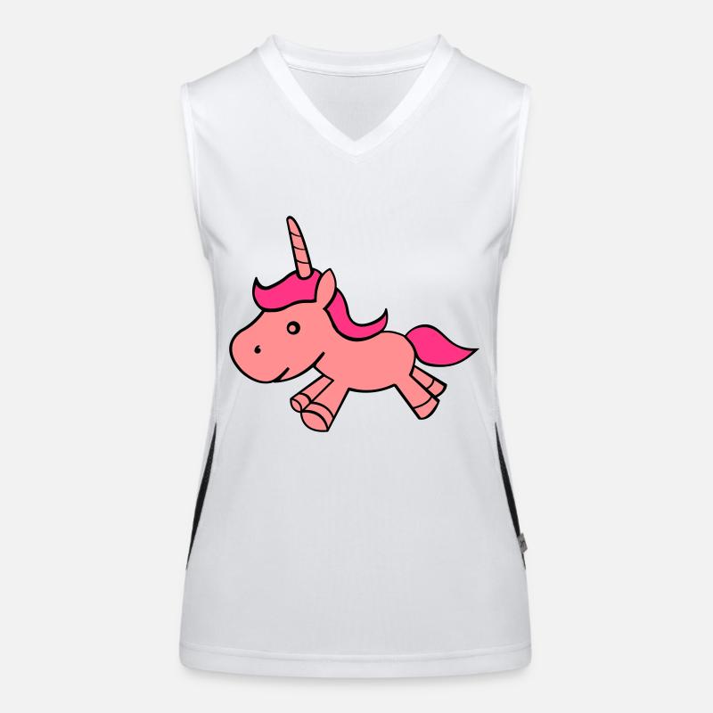 unicorn_01 Funktionelles Kontrast-Tank Top für Frauen