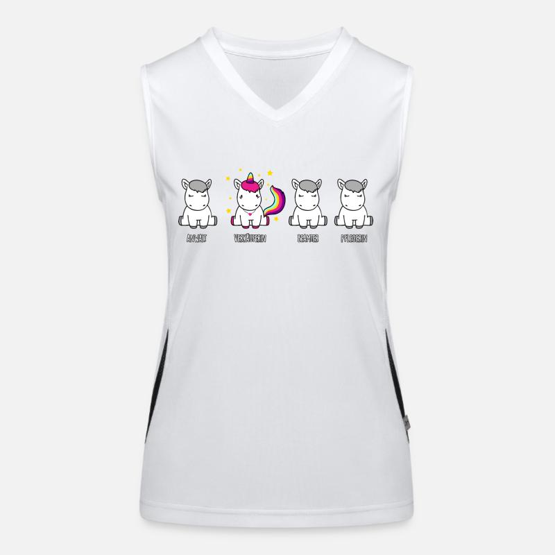 Verkäuferin - das Einhorn der Berufswelt Funktionelles Kontrast-Tank Top für Frauen