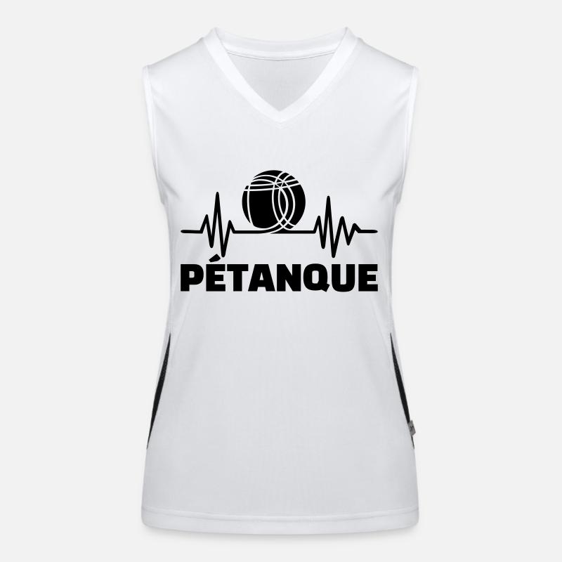 Petanque Débardeur respirant contrasté Femme