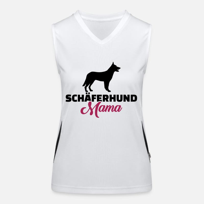 Schäferhund Funktionelles Kontrast-Tank Top für Frauen