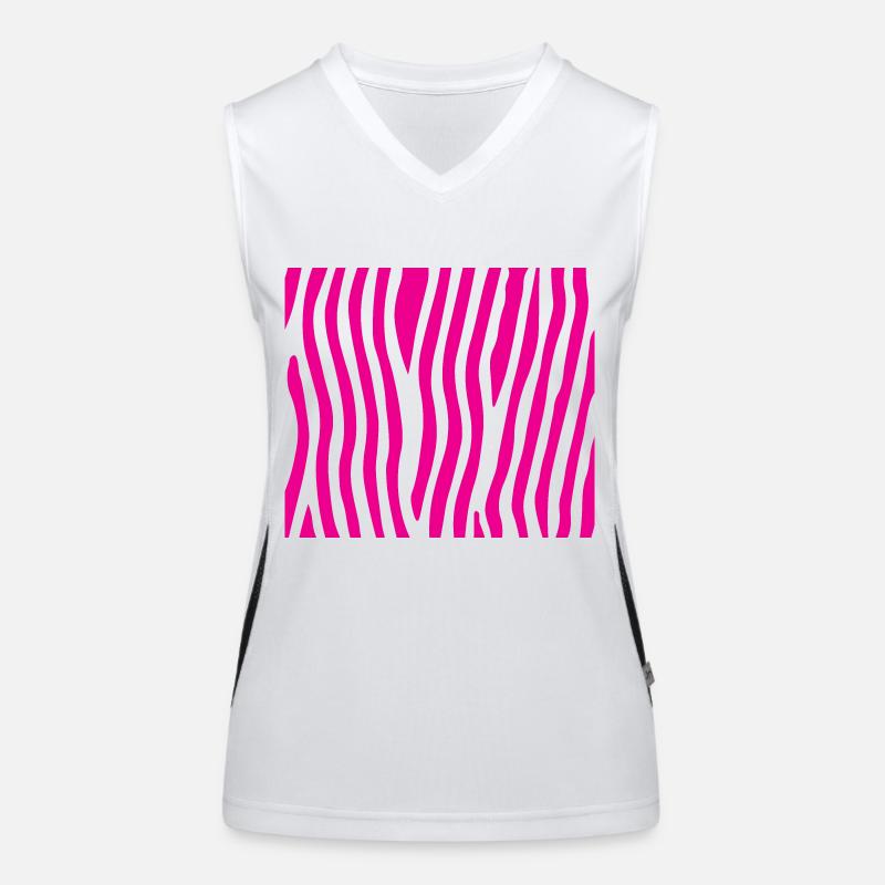 Pink zebra Women's Functional Contrast Tank Top