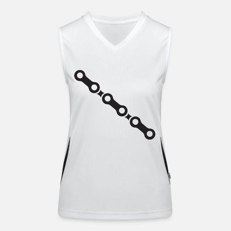Bicycle chain Women's Functional Contrast Tank Top