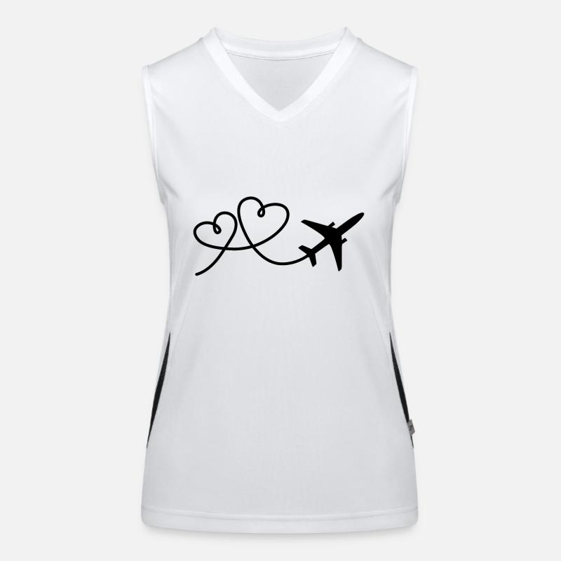 Airplane Women's Functional Contrast Tank Top
